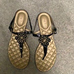 Me Too flat sandals.  Lightly worn.  9 1/2